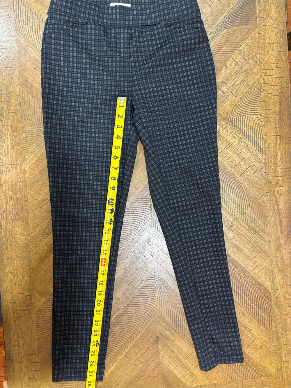 Calvin Klein Men's Charcoal Check Dress Pants